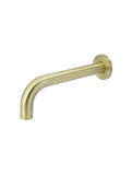 Round Curved Basin Wall Spout - PVD Tiger Bronze - MBS05-PVDBB