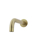 Round Curved Basin Wall Spout - PVD Tiger Bronze - MBS05-PVDBB
