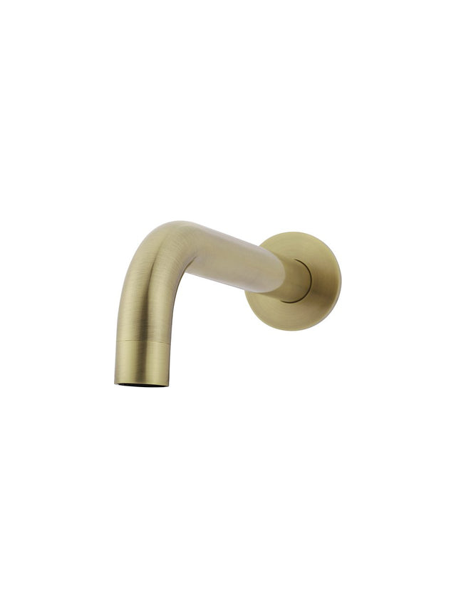 Round Curved Basin Wall Spout - PVD Tiger Bronze (SKU: MBS05-PVDBB) by Meir