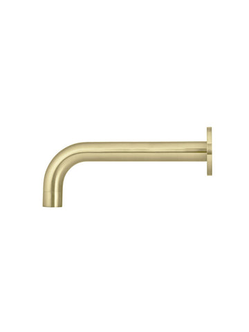 Round Curved Basin Wall Spout - PVD Tiger Bronze
