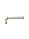 Round Curved Basin Wall Spout - Champagne - MBS05-CH