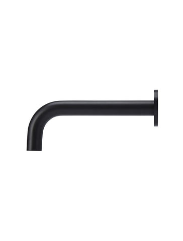 Round Curved Basin Wall Spout - Matte Black