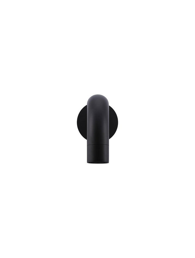 Round Curved Basin Wall Spout - Matte Black (SKU: MBS05) by Meir