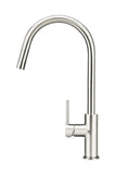 Round Piccola Pull Out Kitchen Mixer Tap - PVD Brushed Nickel - MK17-PVDBN