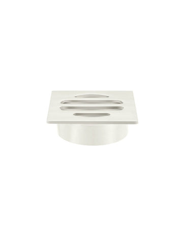 Square Floor Grate Shower Drain 50mm outlet - PVD Brushed Nickel