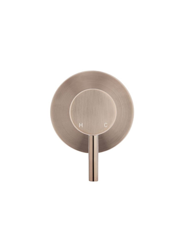 Round Wall Mixer short pin-lever - Champagne (SKU: MW03S-CH) by Meir