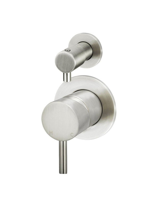 Round Diverter Mixer - PVD Brushed Nickel (SKU: MW07TS-PVDBN) by Meir
