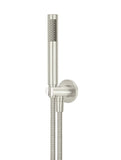 Round Hand Shower on Fixed Bracket - PVD Brushed Nickel - MZ08-R-PVDBN